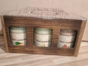 Zestaw prezentowy miodowy.owocowy  Zestaw miodów 