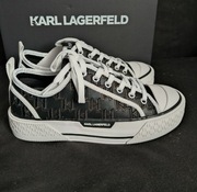 Trampki skórzane Karl Lagerfeld Kampus Max III czarne - r. 38