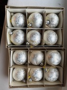 BOMBKI CHOINKOWE 6CM SZKLANE POLSKIE PRL