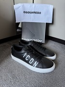 Dsquared2 Icon Sneakersy Trampki Skórzane Czarne (pasują na 45 / metka 44)