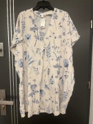 H&m sukienka modny wzór kwiaty floral viscoza hit roz.42 