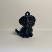 Brelok 3D piesek low-poly z PLA+ – słodki brelok do kluczy handmade