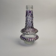 Wazonik szklany UFO proj. Timo Sarpaneva Iittala - lata 70 - fioletowy 2