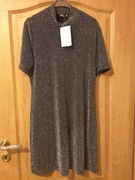 sukienka czarna błyszcząca XL