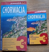 Chorwacja 3 w1 + mapa 1:750 000 przewodnik