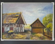 HENRYK REJBAKOZ SZOPY Obraz olejny na płótnie 