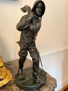 Figura Marynarz Rybak brąz Kossowski Henryk XIXw