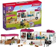 Schleich Horse Club Transporter Do Przewozu Koni, Duży Zestaw Z Akcesoriami
