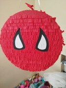 Piniata Spiderman czerwona 