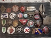 kolekcja emblematow samochodowych - 1 szt.- oldtimer 1920-50 DKW Buick MG..