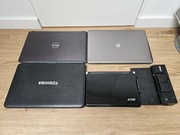 Nietestowane Laptopy 4x Dell HP Toshiba Asus Zestaw 1