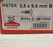 KLIMAS WKRĘTY PCHEŁKI 3,5x9,5 DO METALU PROFILI SAMOWIERCĄCE 1000szt