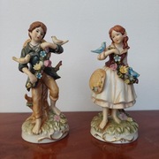 Dresden, figurki dzieci, porcelana 