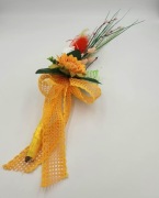 Nowoczesna Palma Wielkanocna 50 cm | Rękodzieło | Pomarańczowa