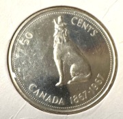 kanadyjskie 50 centów z 1967, srebro
