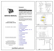 JCB JS145W JS160W JS175W Service Manual Instrukcja serwisowa naprawcza