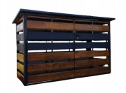 Altana śmietnikowa panelowa 3x2 m – osłona / schowek gospodarczy