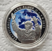 Moneta 20 zł 2011 r. Beatyfikacja Jana Pawła II