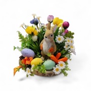 Wielkanoc stroik na stół zajączek 26 cm prezent 