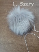 Pompony, pomponiki do czapki eko futro 100szt