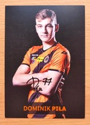 Autograf karta klubowa Chrobry Głogów 2019/20 Dominik Piła Cracovia