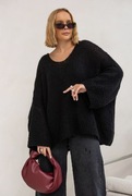 STYLOWY SWETEREK DAMSKI OVERSIZE  NOWOŚĆ SPLOTY