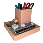 Organizer biurkowy modułowy magnetyczny - zestaw DIVISION | kolor łososiowy