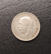 Srebrna moneta 1 Szyling Wielka Brytania 1932 Jerzy V