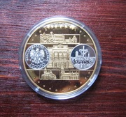Medal Europa Polska, b. rzadki, pozłacany
