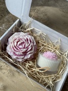 Zestaw prezentowy świece sojowe o zapachu orchidei piwonia tealight prezent