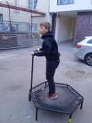 Trampolina Fitness 100 cm. z uchwytem.