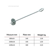 Kotwa 80x 12 ocynk do ogrodzeń i rusztowań