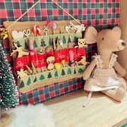 Miniaturowy kalendarz adwentowy myszki maileg barbie sylvanian rękodzieło