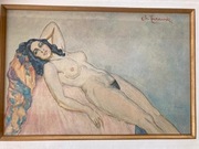 Stanisław Żurawski akt akwarela