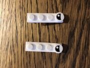 Kolczyki Lego klasyczne podłużne z oczkami