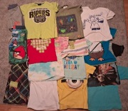 Paka dla chłopaka 128 cm  15 szt lekkie. Na lato