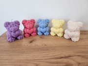 Świeca sojowa miś z serduszkiem w dowolnym zapachu