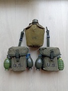 ZESTAW Ładownica M1956 pokrowiec na manierkę M56 US Army USMC Ammunition