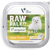 Raw Paleo Dog Mini Puppy Turkey monoproteinowa z indykiem dla szczeniąt 