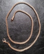 LICYTACJA ŁAŃCUSZEK Splot SIATECZKA Plating Rose Gold 14k /8.79g 