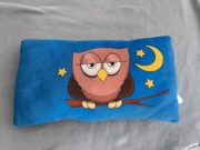 Niebieska poduszka z sową