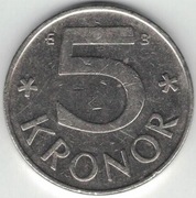 Szwecja 5 koron kronor 2000 - 28,5 mm - nr 2