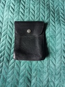 Mandatownik etui kabura na notes notatnik mandatownik czarne skórzane 