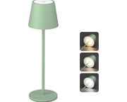 Bezprzewodowa ściemniana lampka LED zielona 5500 mAh IP54 aluminium