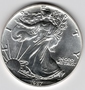 Amerykański orzeł 1987r - 1uncja srebra