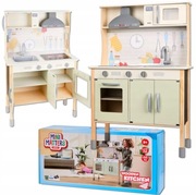 Duża drewniana kuchnia dla dzieci z akcesoriami
