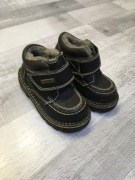 BUTY ZIMOWE TRAPERY OCIEPLANE CHŁOPIĘCE CZARNE 25