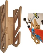 Enhanc3d Designs Stojak na deskorolkę Bambusowa ściana na 2 