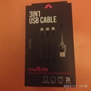 Kabel USB 3 w 1
