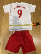 Strój sportowy Polska, Lewandowski dla dziecka r. 140-142 (9-10 lat)